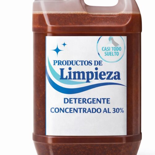 5 litros Detergente Concentrado 30% – Espeso y Espumoso