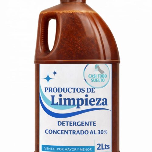 2 litros de Detergente Concentrado 30% – Espeso y Espumoso