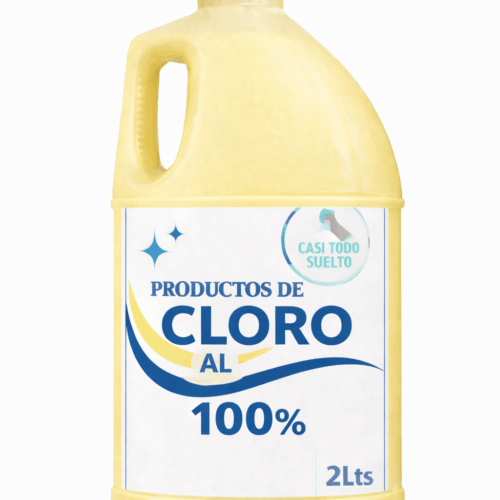 2 litros de CLORO AL 100%